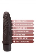 DR. SKIN SILICONE DR. ROBERT 7 INCH VIBRATING DILDO BROWN