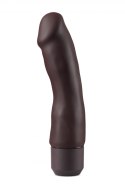 DR. SKIN SILICONE - DR. STEVE 7 INCH VIBRATING DILDO BROWN