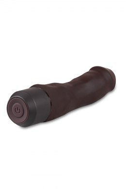 DR. SKIN SILICONE - DR. STEVE 7 INCH VIBRATING DILDO BROWN