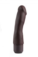 DR. SKIN SILICONE - DR. STEVE 7 INCH VIBRATING DILDO BROWN
