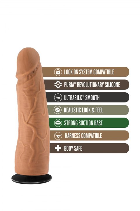 LOCK ON DYNAMITE 7 INCH DILDO WITH SUCTION CUP ADAPTER MOCHA LOCK ON DYNAMITE 7 INCH DILDO WITH SUCTION CUP ADAPTER MOCHA
