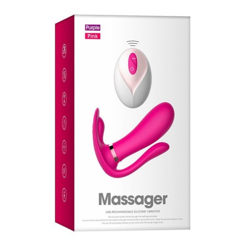 REMOTE WEARABLE VIBRATOR RED REMOTE WEARABLE VIBRATOR RED