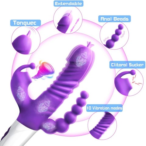 Triple Stimulation Thrusting Vibrator Triple Stimulation Thrusting Vibrator