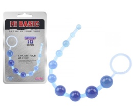 ŻELOWE KULKI ANALNE 10 KULEK DŁUGIE KORALIKI ANAL