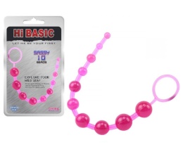 ŻELOWE KULKI ANALNE 10 KULEK DŁUGIE KORALIKI ANAL