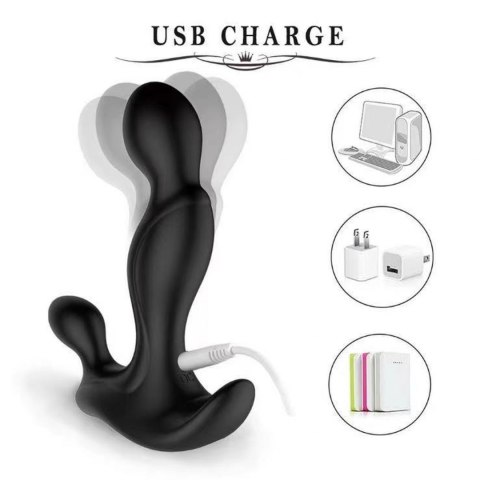 PROSTATE TWISTER RECHARGEABLE PROSTATE STIMULATOR BLACK PROSTATE TWISTER RECHARGEABLE PROSTATE STIMULATOR BLACK