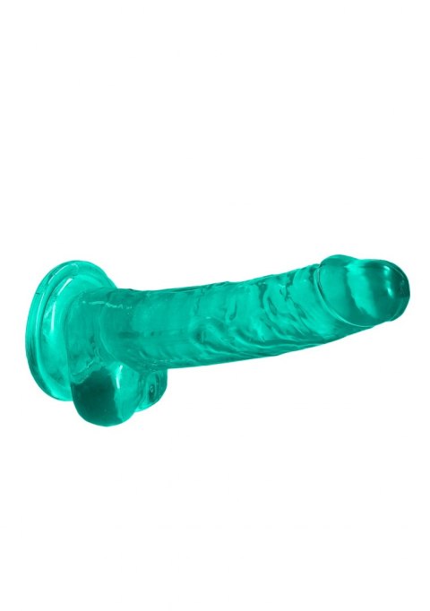 7"" / 19 CM REALISTIC DILDO WITH BALLS - TURQUOISE 7"" / 19 CM REALISTIC DILDO WITH BALLS - TURQUOISE