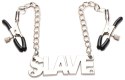 ENSLAVED SLAVE NIPPLE CLAMPS WITH CHAIN