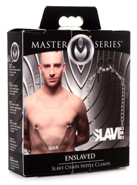 ENSLAVED SLAVE NIPPLE CLAMPS WITH CHAIN ENSLAVED SLAVE NIPPLE CLAMPS WITH CHAIN