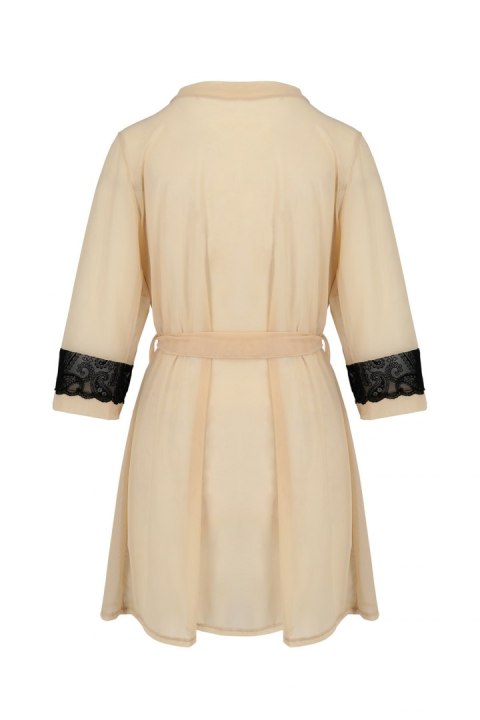 BIELIZNA-DAISY PEIGNOIR BEIGE XXL/XXXL BIELIZNA-DAISY PEIGNOIR BEIGE XXL/XXXL
