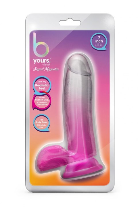 B YOURS SUGAR MAGNOLIA 7 INCH DILDO FUCHSIA B YOURS SUGAR MAGNOLIA 7 INCH DILDO FUCHSIA