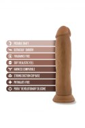 DR. SKIN SILICONE DR. HENRY 9 INCH DILDO WITH SUCTION CUP MOCHA