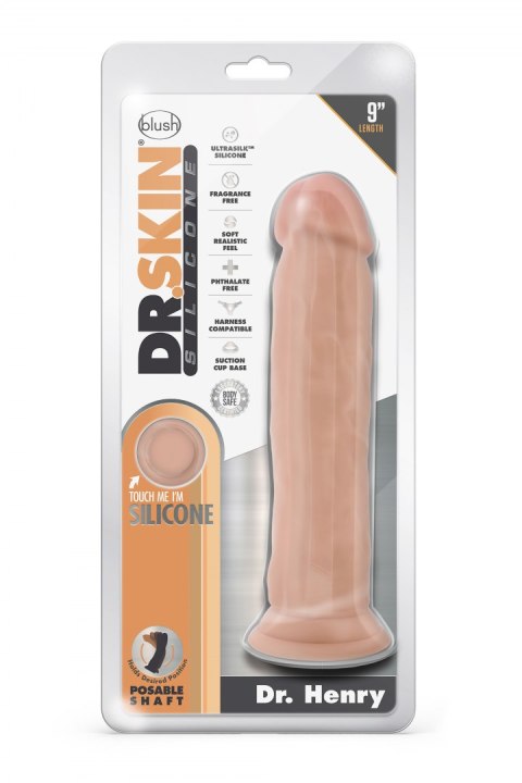 DR. SKIN SILICONE DR. HENRY 9 INCH DILDO WITH SUCTION CUP VANILLA DR. SKIN SILICONE DR. HENRY 9 INCH DILDO WITH SUCTION CUP VANILLA