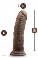 DR. SKIN SILICONE DR. SHEPHERD 8 INCH DILDO WITH SUCTION CUP CHOCOLATE