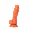 DILDO Z PRZYSSAWKĄ REALISTYCZNE ŻYŁY JĄDRA 16,5 CM