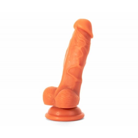 DILDO Z PRZYSSAWKĄ REALISTYCZNE ŻYŁY JĄDRA 16,5 CM
