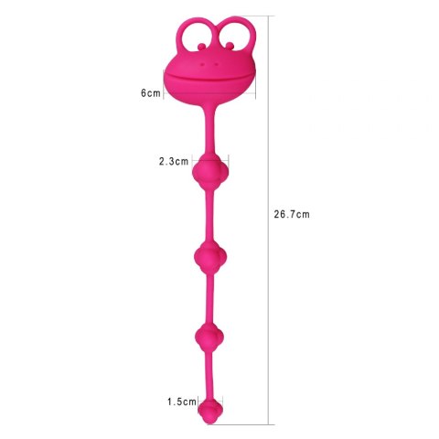 10" SILICONE FROG ANAL BEADS 10" SILICONE FROG ANAL BEADS