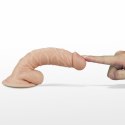 7.5" Real Extreme Vibrating Dildo Flesh