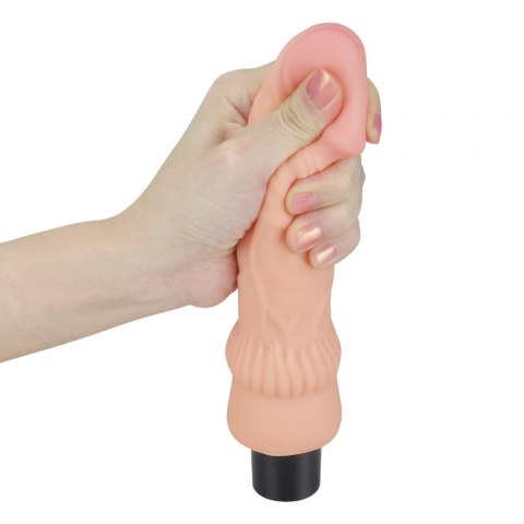 7.8" REAL SOFTEE VIBRATING DILDO 7.8" REAL SOFTEE VIBRATING DILDO