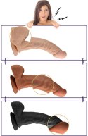 8.5" Real Extreme Dildo Flesh