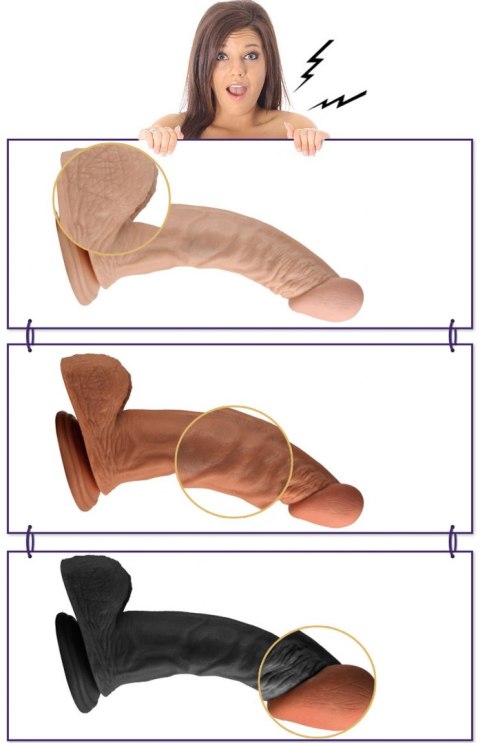 8.5" Real Extreme Dildo Flesh 8.5" Real Extreme Dildo Flesh