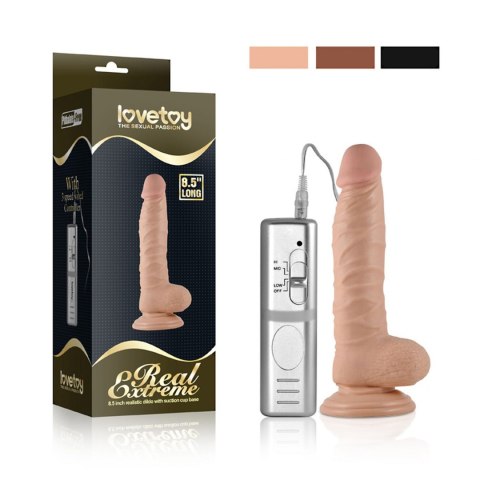 8.5" Real Extreme Vibrating Dildo Flesh 8.5" Real Extreme Vibrating Dildo Flesh
