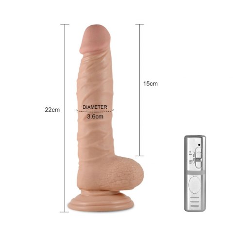 8.5" Real Extreme Vibrating Dildo Flesh 8.5" Real Extreme Vibrating Dildo Flesh