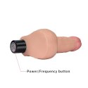 8" REAL SOFTEE VIBRATING DILDO