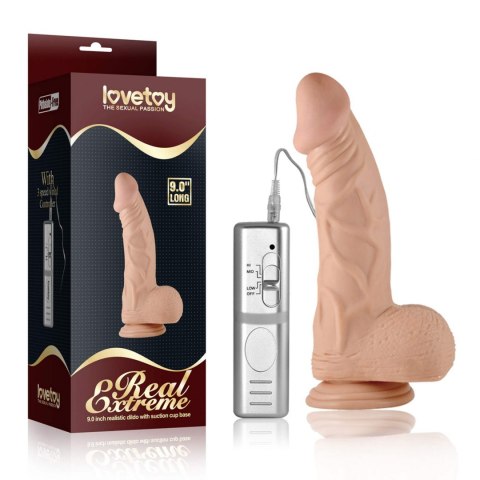 9" REAL EXTREME VIBRATING DILDO FLESH 9" REAL EXTREME VIBRATING DILDO FLESH