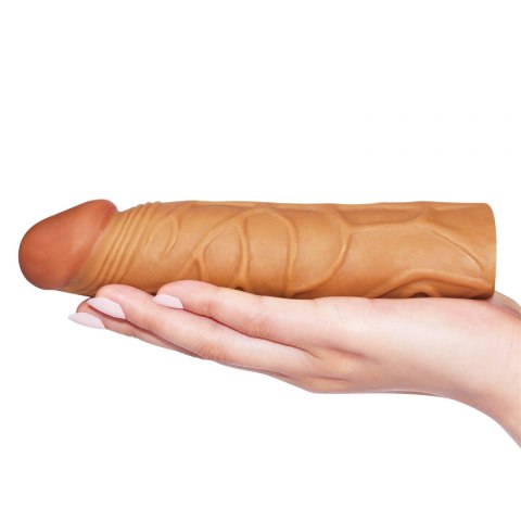 Add 1" Pleasure X Tender Penis Sleeve Brown Add 1" Pleasure X Tender Penis Sleeve Brown