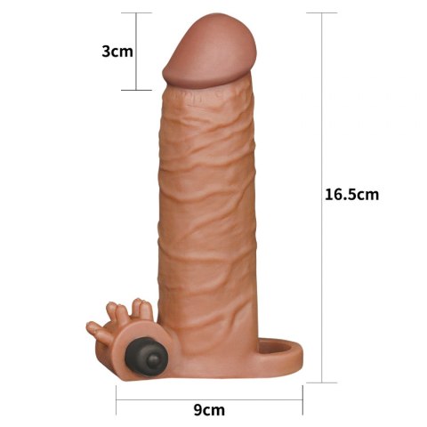 Add 2" Pleasure X Tender Vibrating Penis Sleeve Brown Add 2" Pleasure X Tender Vibrating Penis Sleeve Brown