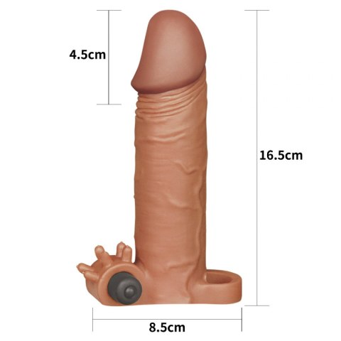 ADD 2" PLEASURE X TENDER VIBRATING PENIS SLEEVE BROWN ADD 2" PLEASURE X TENDER VIBRATING PENIS SLEEVE BROWN