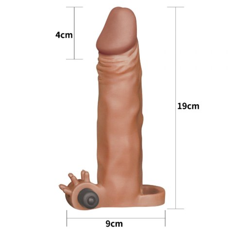 ADD 2" PLEASURE X TENDER VIBRATING PENIS SLEEVE BROWN ADD 2" PLEASURE X TENDER VIBRATING PENIS SLEEVE BROWN