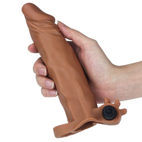 ADD 2" PLEASURE X TENDER VIBRATING PENIS SLEEVE BROWN ADD 2" PLEASURE X TENDER VIBRATING PENIS SLEEVE BROWN