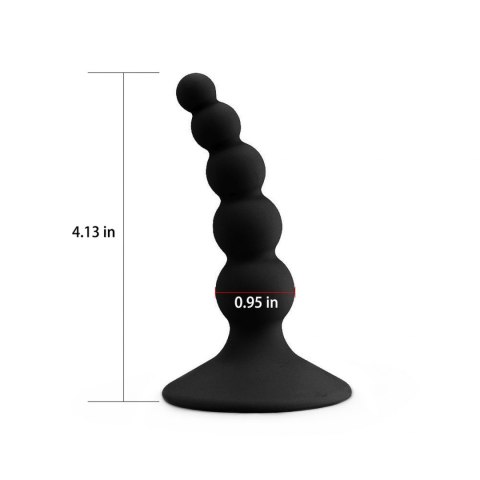 LURE ME BEADED ANAL PLUG BLACK LURE ME BEADED ANAL PLUG BLACK