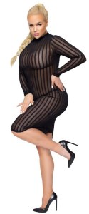 Sukienka Stripe 4XL Noir Handmade