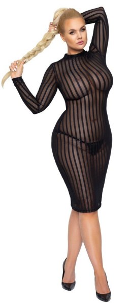 Sukienka Stripe 5XL Noir Handmade