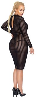 Sukienka Stripe 5XL Noir Handmade