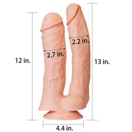 12'' REALISTIC MEGA DOUBLE DILDO