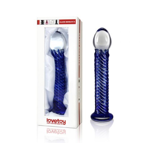 7.5" GLASS ROMANCE BLUE 7.5" GLASS ROMANCE BLUE