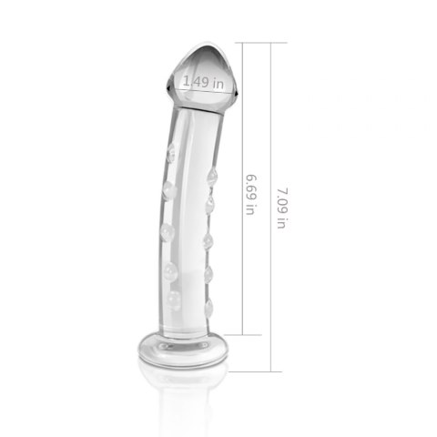 7.5" GLASS ROMANCE CLEAR 7.5" GLASS ROMANCE CLEAR