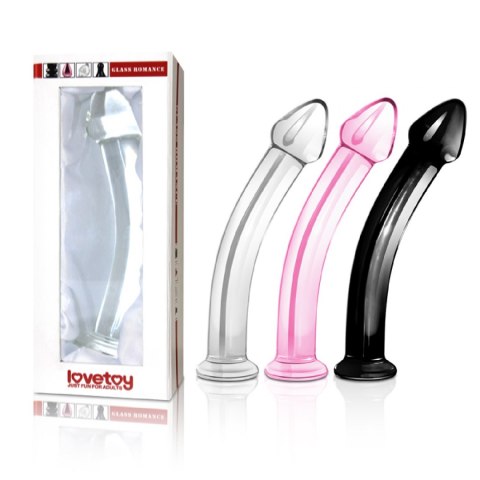 7.5" GLASS ROMANCE PINK 7.5" GLASS ROMANCE PINK