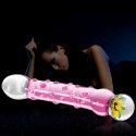 7.5" GLASS ROMANCE PINK