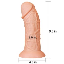 9.5'' REALISTIC CURVED DILDO