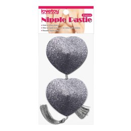 REUSABLE GLITTER HEART TASSEL NIPPLE PASTIES