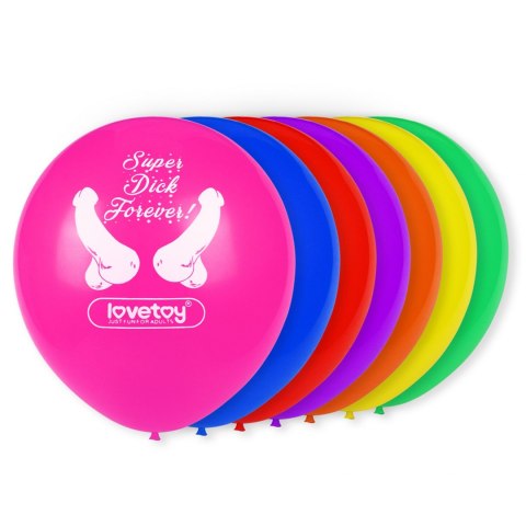 SUPER DICK FOREVER BACHELORETTE BALLOONS(PACK OF 7) SUPER DICK FOREVER BACHELORETTE BALLOONS(PACK OF 7)