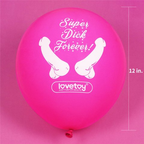 SUPER DICK FOREVER BACHELORETTE BALLOONS(PACK OF 7) SUPER DICK FOREVER BACHELORETTE BALLOONS(PACK OF 7)