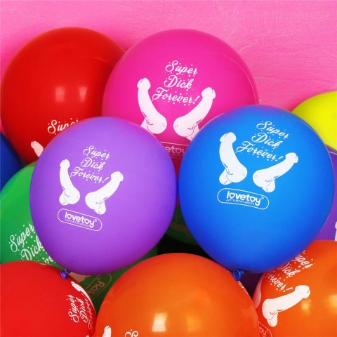 SUPER DICK FOREVER BACHELORETTE BALLOONS(PACK OF 7) SUPER DICK FOREVER BACHELORETTE BALLOONS(PACK OF 7)