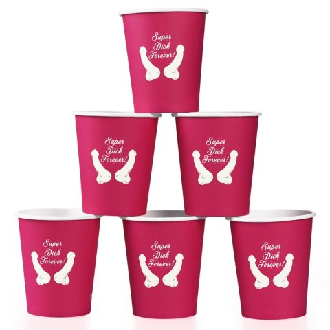 Super Dick Forever Bachelorette Paper Cups(Pack of 6) Super Dick Forever Bachelorette Paper Cups(Pack of 6)