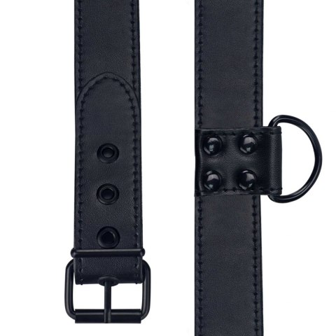 Bondage Fetish Black Matt Collar With Leash Bondage Fetish Black Matt Collar With Leash